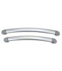 Entrance grab bar 590 mm gray aluminum