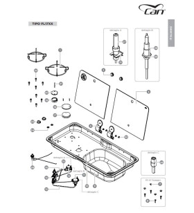 Goma casquillo HIGH CAN para encimera serie FL17XX