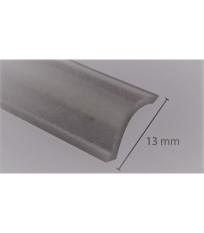 Profilo 13 mm copriviti grigio plastico