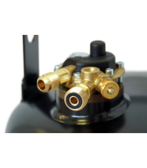 Bouteille de gaz CAMPKO 67R01 acier 30 L - 14 Kg multivalve et manomètre