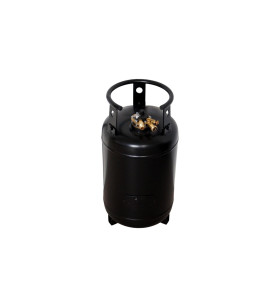 CAMPKO gas cylinder 67R01 steel 30 L - 14 Kg multivalve and pressure gauge