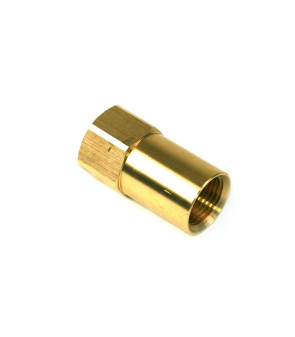 Adattatore carico diretto bombola gas G 3/4 - 16 UNF verso 21.8 x 1/14 - L 68 mm
