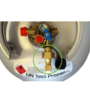 Connection fitting W21.8 x 1 / 14LH at 8 mm copper pipe