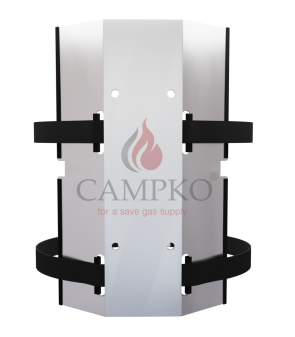 Wall support for gas cylinder Ø300 with CAMPKO tensioners