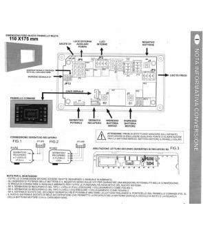 000.403.57 - KIT SOSTITUZIONE NE100-NE129-TE42-TE10 - DERIVATORE + C PANNELLO NE274 + SERIALE + KIT TERMINALI