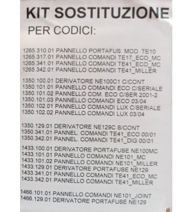 000.403.57 - REPLACEMENT KIT NE100-NE129-TE42-TE10 - JUNCTION + C PANEL NE274 + SERIAL + TERMINAL KIT