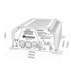 000.325.02 - Nordelettronica NE325 - 40A Cargador de batería booster 12 V también Litio