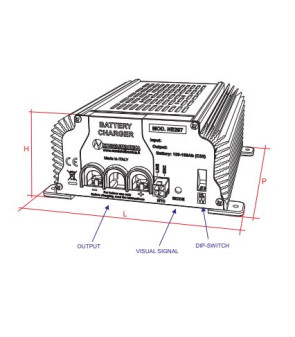 NORDELETTRONICA NE287 17A fixed battery charger without wiring also LiFeP04 - 000.287.01