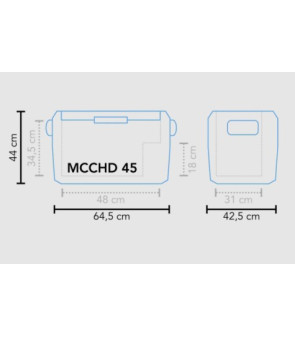 KOMPRESSOR-KÜHLSCHRANK MCCHD-45 AC/DC MESTIC