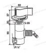 Robinet sous plan REICH avec micro-interrupteur trou 20 mm - bouton blanc