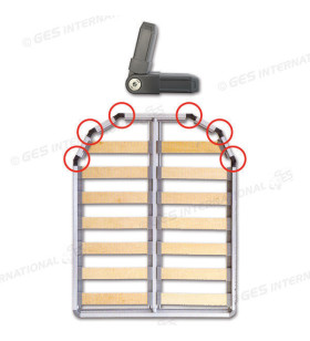 Articulated joint for shaping bed bases 13410