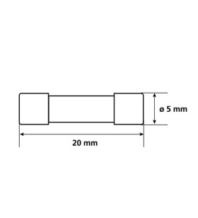 KIT LAMPE MICROFUSIBLE VERRE Ø5X20 DE 1 A 6.3A