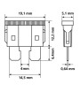 KIT LAMPA 10 FUSIBILI LAMELLARI DA 5 A 30A