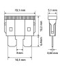 PACK OF 80 ASSORTED UNIVAL FLAT FUSES 14.5 mm