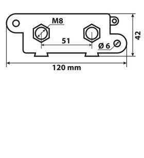 Portafusibile in linea ANL con coperchio 40-275A 2