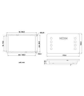 4215.334.01 – NE334 TOUCH PANEL MIT NORDELETTRONICA LCD-DISPLAY