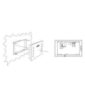 4215.334.01 - PANNELLO NE334 TOUCH CON DISPLAY LCD NORDELETTRONICA