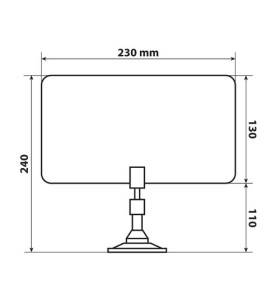 Antena TV 230x130 digital terrestre 12/24V