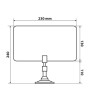 Antenne TV 230x130 numérique terrestre 12/24V