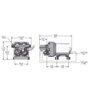 SHURFLO REVOLUTIONSPUMPE 12VDC CE 11,3LPM