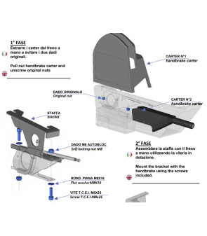KIT DE FREIN A MAIN CTA COTE CONDUCTEUR POUR PLATINE TOURNANTE CTA VW T5/T6 DEPUIS 2003