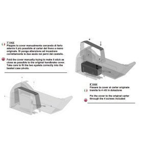 KIT CTA FRENO A MANO LATO GUIDA PER PIASTRA GIREVOLE CTA VW T5/T6 DAL 2003