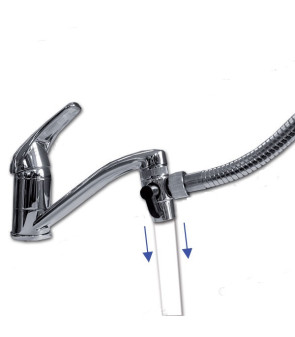 Rubinetto deviatore con aeratore