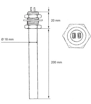 Sonda scongelamento 12V - 30W - con termostato