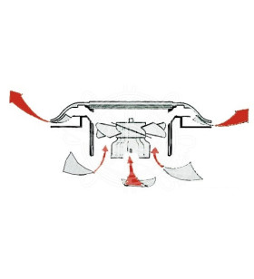 Aireador solar estanco Ø 217x71