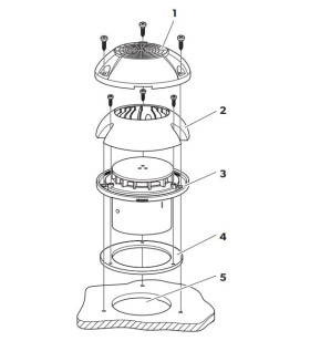 Ventilateur de toit électrique 12V DOMETIC GY11