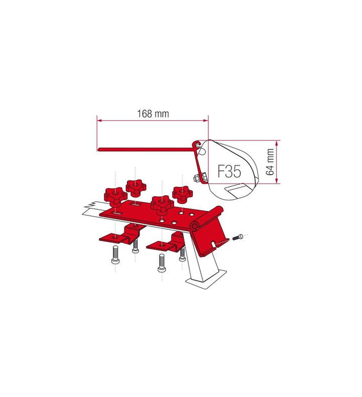 F35 PRO Fiamma Standard Awning Assembly Kit