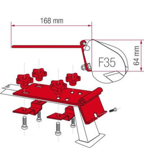 F35 PRO Fiamma Standard Awning Assembly Kit