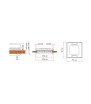 Évent du hublot 50 Cristal FIAMMA avec coupure d’électricité et moustiquaire - 01668-02D