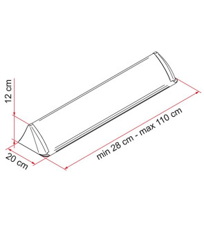 Universeller Spoiler – 110 bis 28 cm FIAMMA – 06289-01