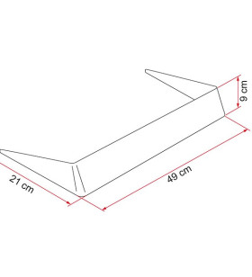 Spoiler 40 - Bianco FIAMMA 03585-01-