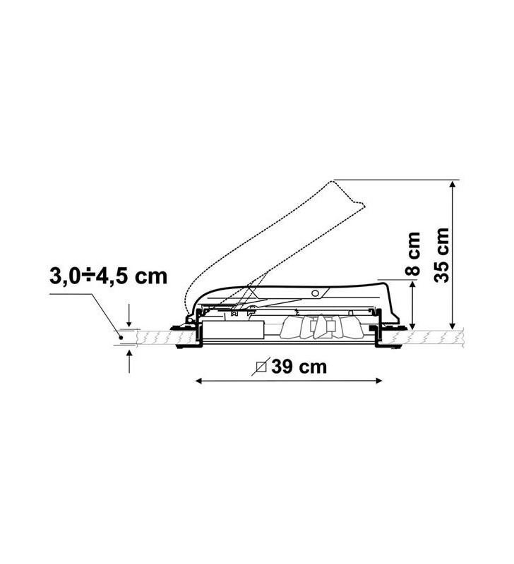 OBLO - FIAMMA VENT CRYSTAL 40X40 CM