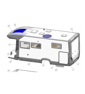 Lanterneau panoramique SKY DOMETIC 70x100