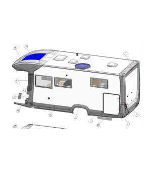 Oblò panoramico SKY DOMETIC 70x100