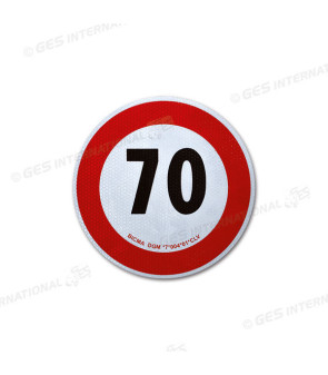 Speed disc approved 70 Km / h