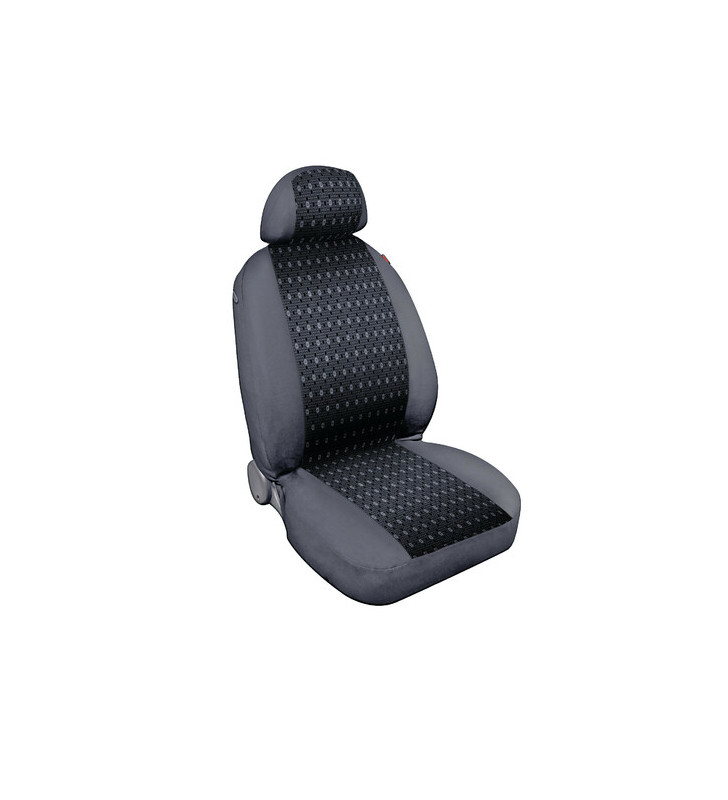 Pair of front seat covers in jacquard - Anthracite