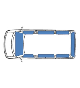 FRONT + SIDE + REAR VAN INTERIOR BLINDINGS 8 or 9 PIECES