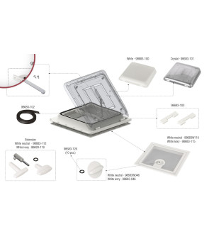 FIAMMA 98683W046 Kit de dépliants d'aération 40x40