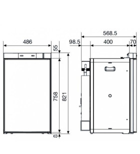 Dometic Series 8 RM 8400 Fridge Right Opening