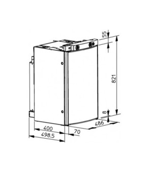 Réfrigérateur Dometic Series 8 RM 8400 Ouverture droite