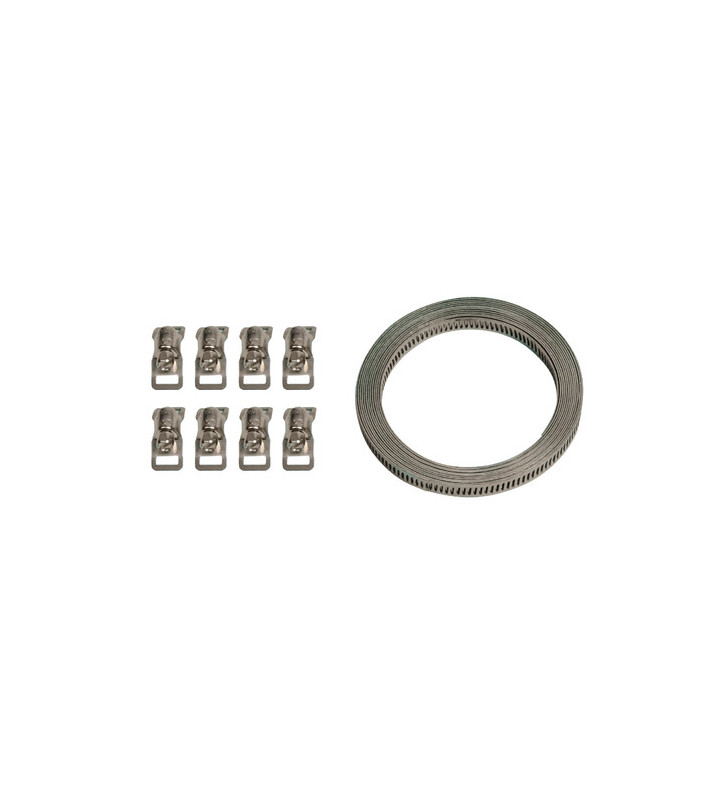 Stahlband-Set mit 8 Klemmen - 300 cm