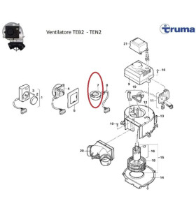 Cable for TRUMA TEB2 - TEN2 fan control 80 cm - 4000.450