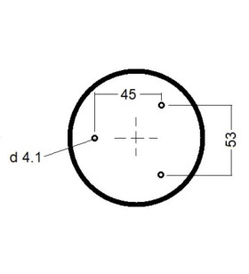 Module with 18 dual-tone SMD LEDs + courtesy light Ø 100 mm