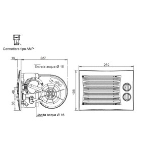 Riscaldatore SIROCO Arizona 600 150W