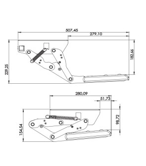 MANUAL STEP 12473 R 700 MM LIPPERT SINGLE TILTING