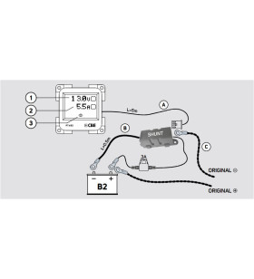 Contrôle V / A PANNEAU DE TEST à un chiffre PT652 TOUCH GRIS CBE